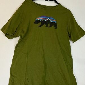 Patagonia Fitz Roy Men’s Green T size L